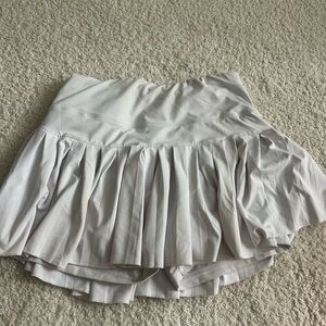 Gray Bubble Mini Skirt with Ruffled High-Low Hem